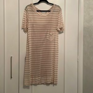 ALC Striped Medium T-Shirt Dress
